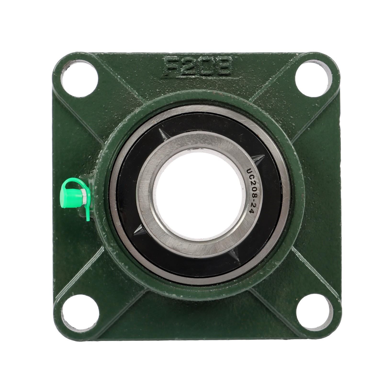 4PCS UCF208-24 Pillow Block Bearing 4-Bolt Self-Aligning 1-1/2" Bore Solid Base