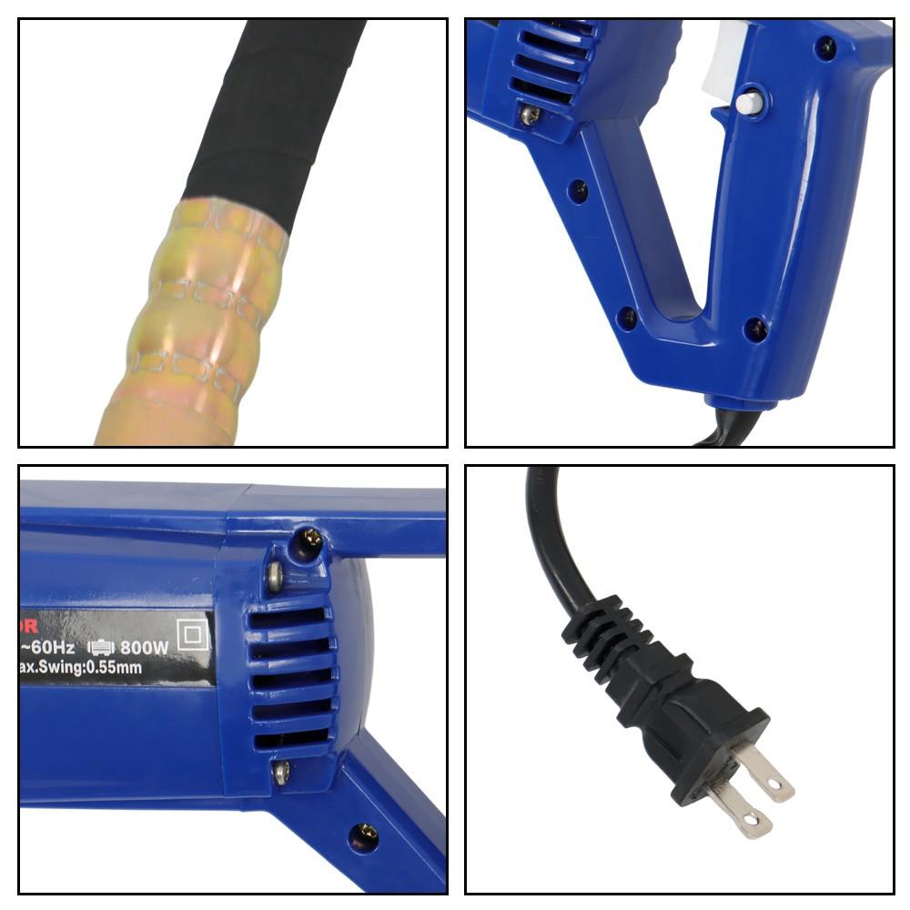 Portable Electric Concrete Vibrator 1500W Cement Concrete Construction Tool Blue