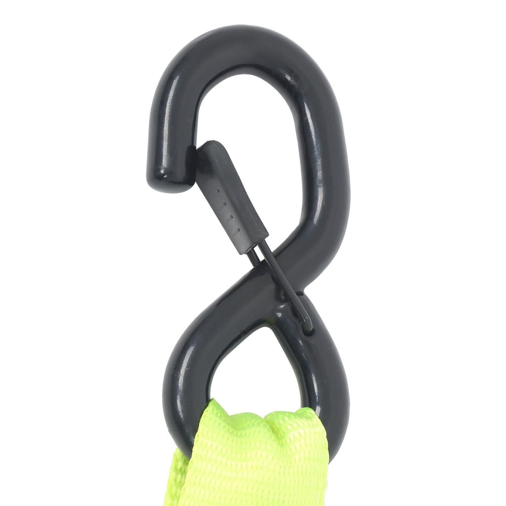 Ratchet Straps (4 Pack) - 5208 lbs Break Strength 1.6"x8' Green Tie Down Straps