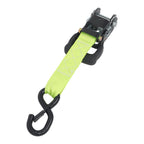 Ratchet Straps (4 Pack) - 5208 lbs Break Strength 1.6"x8' Green Tie Down Straps