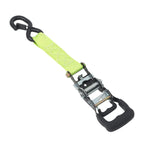 Ratchet Straps (4 Pack) - 5208 lbs Break Strength 1.6"x8' Green Tie Down Straps