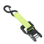 Ratchet Straps (4 Pack) - 5208 lbs Break Strength 1.6"x8' Green Tie Down Straps