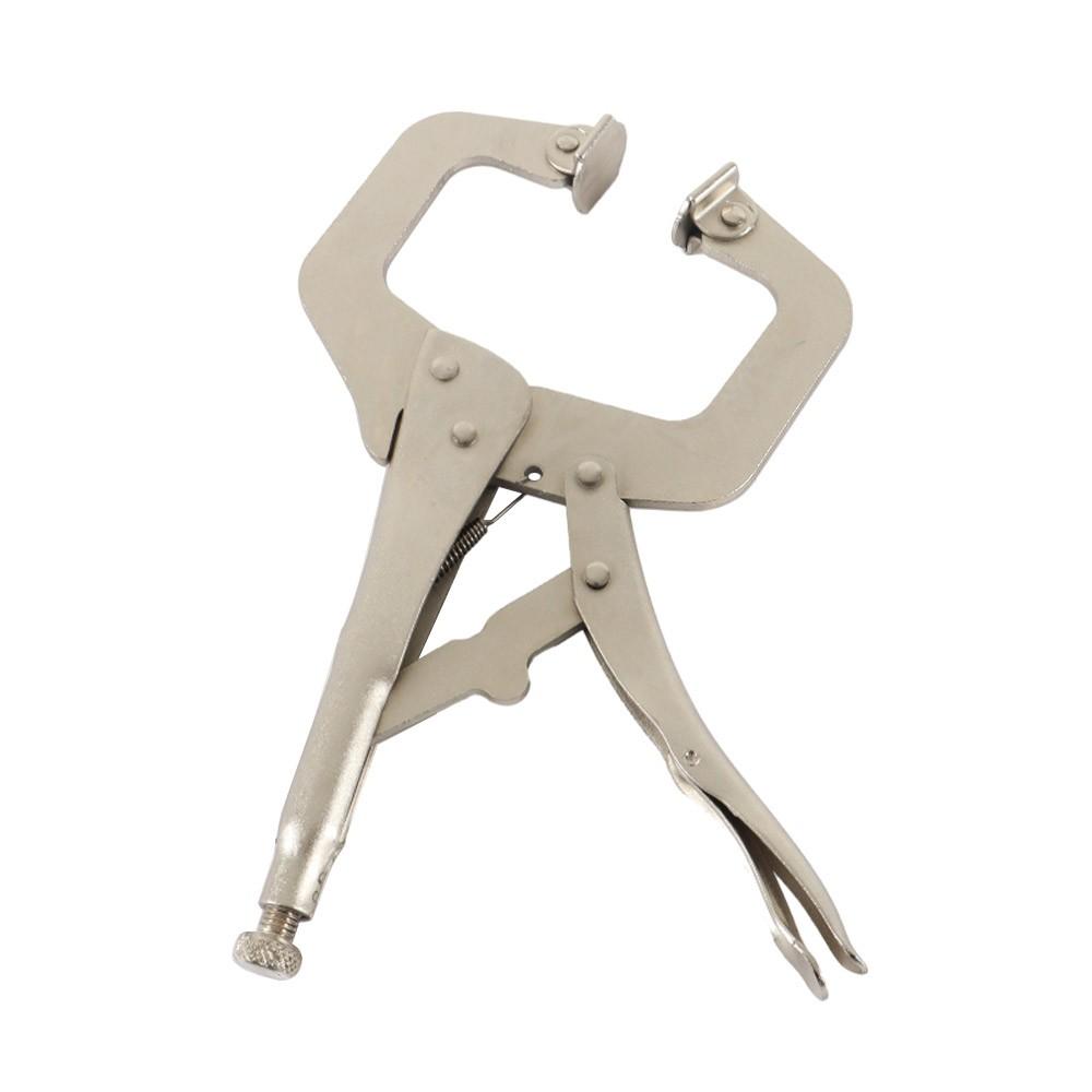 10 Pcs 11" Adjustable Locking C-Clamp Pliers Grip With Swivel Pad Vise Jaws