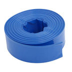3" x 100 ft Pool Backwash Hose Blue PVC Lay Flat Water Discharge Pump Hoses