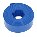 3" x 100 ft Pool Backwash Hose Blue PVC Lay Flat Water Discharge Pump Hoses