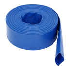 3" x 100 ft Pool Backwash Hose Blue PVC Lay Flat Water Discharge Pump Hoses