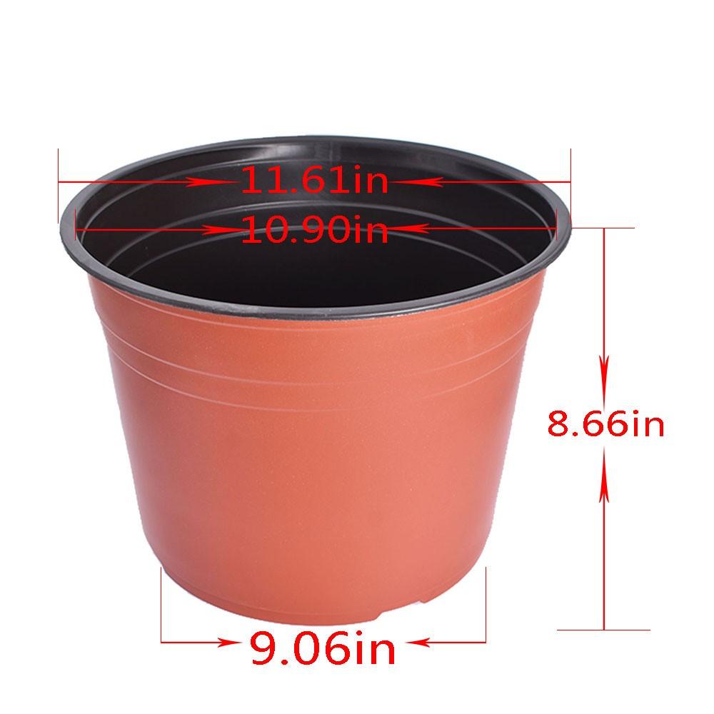 Garden Flower Nursery 50 PCS Plastic Pots Seedlings Pot Plant Container Seed