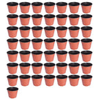 Garden Flower Nursery 50 PCS Plastic Pots Seedlings Pot Plant Container Seed