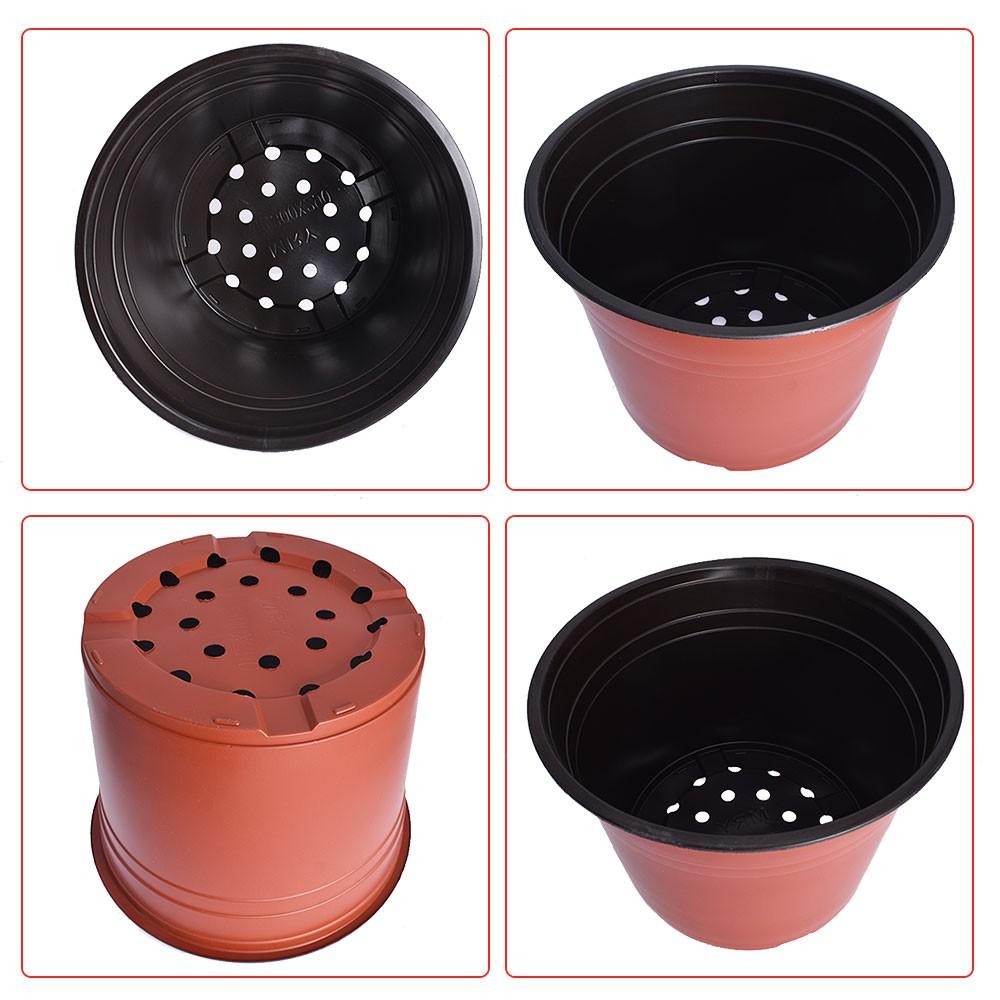 Garden Flower Nursery 50 PCS Plastic Pots Seedlings Pot Plant Container Seed
