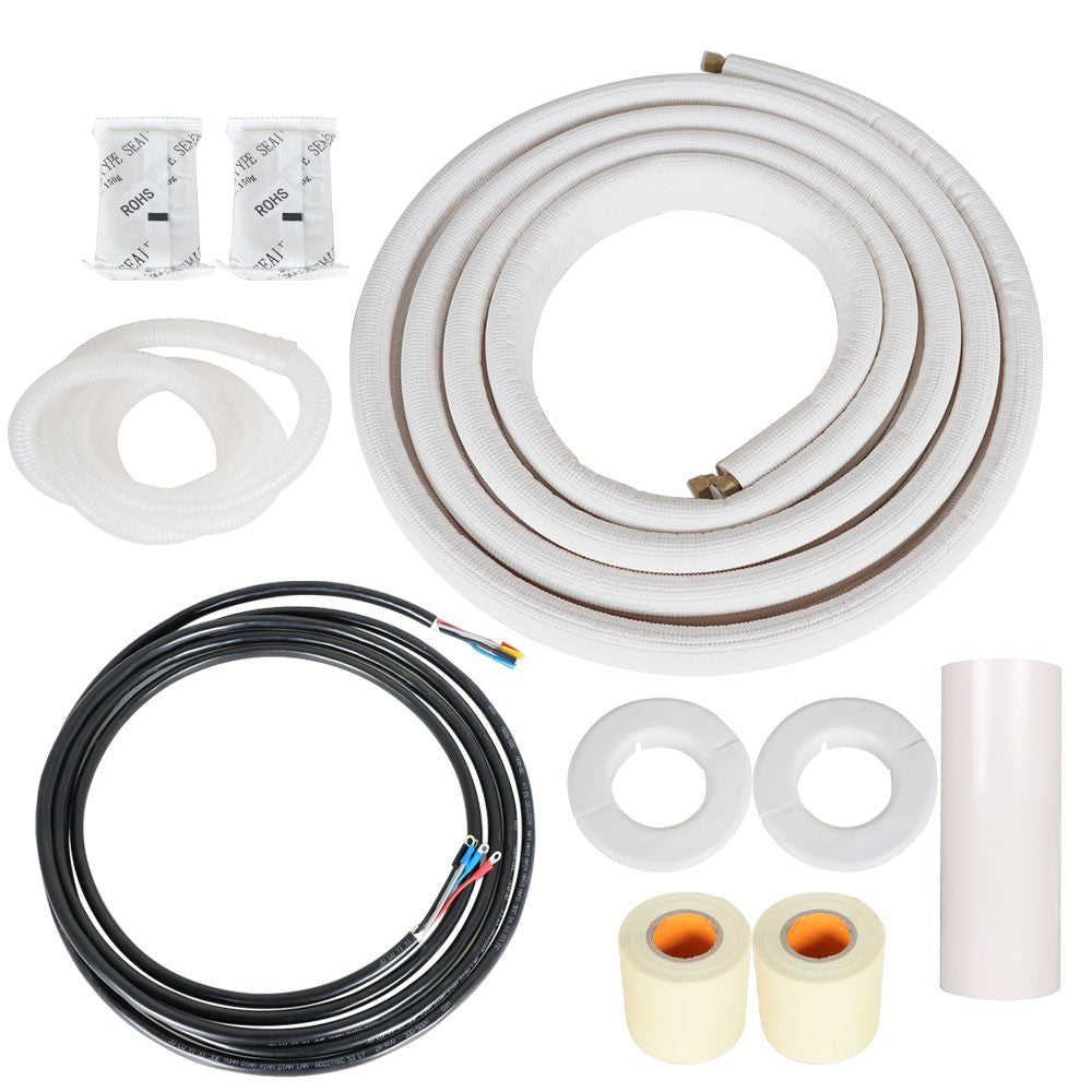 1/4 In-1/2 In Dia. White 16 Feet Install Kit For Mini Split Heat Pump Systems