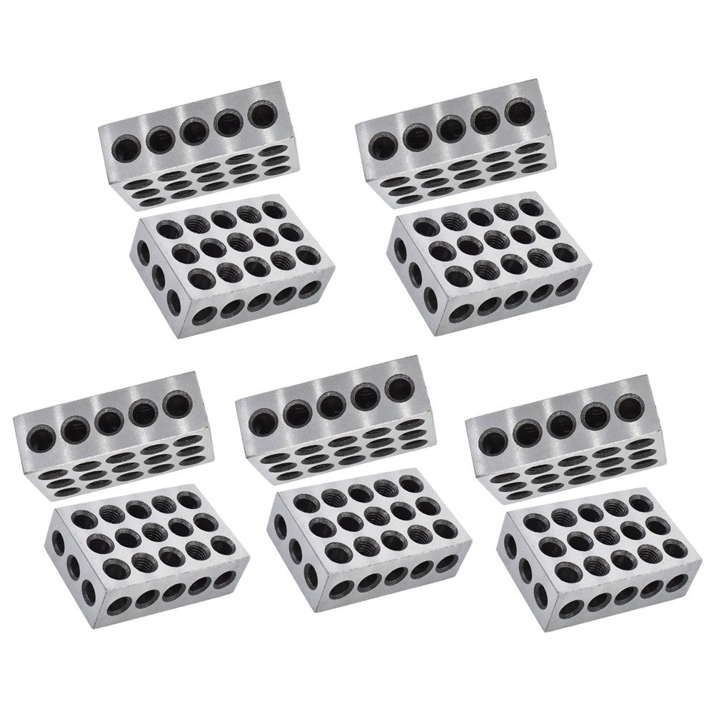 1-2-3 blocks 23 holes .0002" MACHINIST 123 5 MATCHED PAIRS ULTRA PRECISION