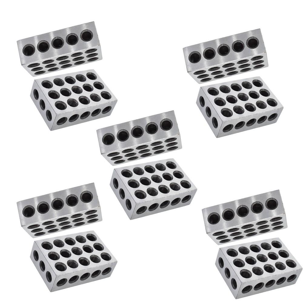 1-2-3 blocks 23 holes .0002" MACHINIST 123 5 MATCHED PAIRS ULTRA PRECISION