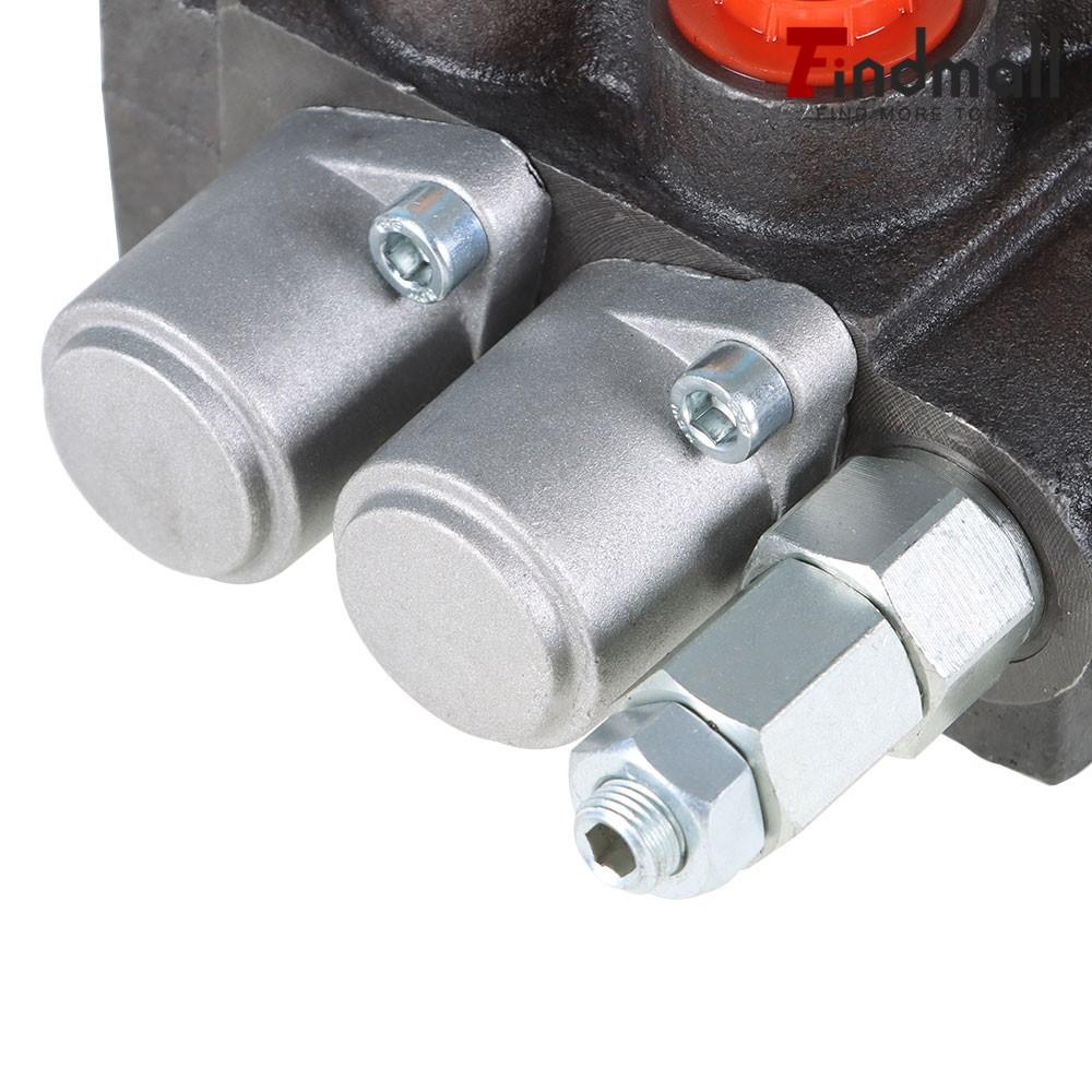 2 Spool Hydraulic Monoblock Double Acting Control Valve, 11GPM, SAE Ports