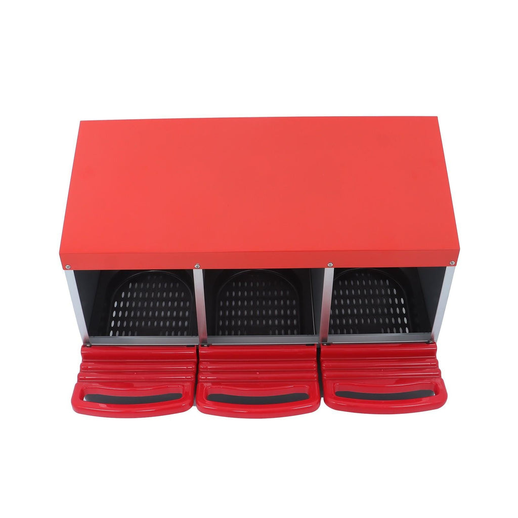 Heavy-Duty 3 Holes Coop Metal Chicken Egg Lay Chicken Nest Box With Lided Cover