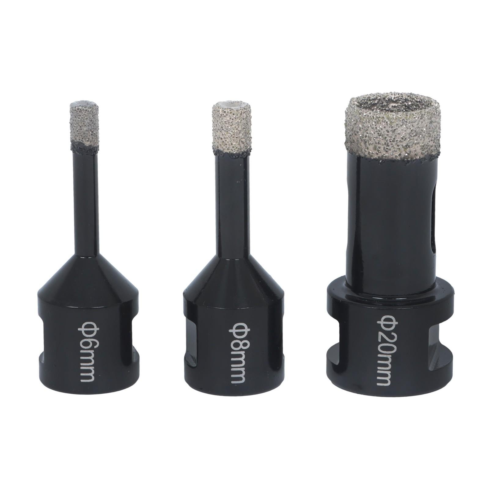 Set Ceramic Marble Tile Kit Tool Diamond Hole Saw Set M14 Thread 6-68mm (Qty9)