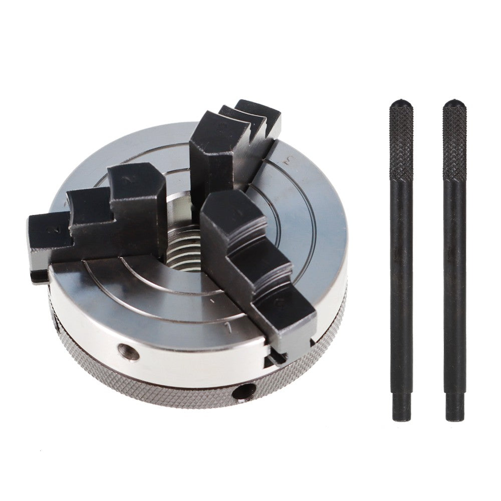 3 Inch 3 Jaw Mini Wood Lathe Chuck Self-Centering Lathe Chuck with 1x8TPI Thread