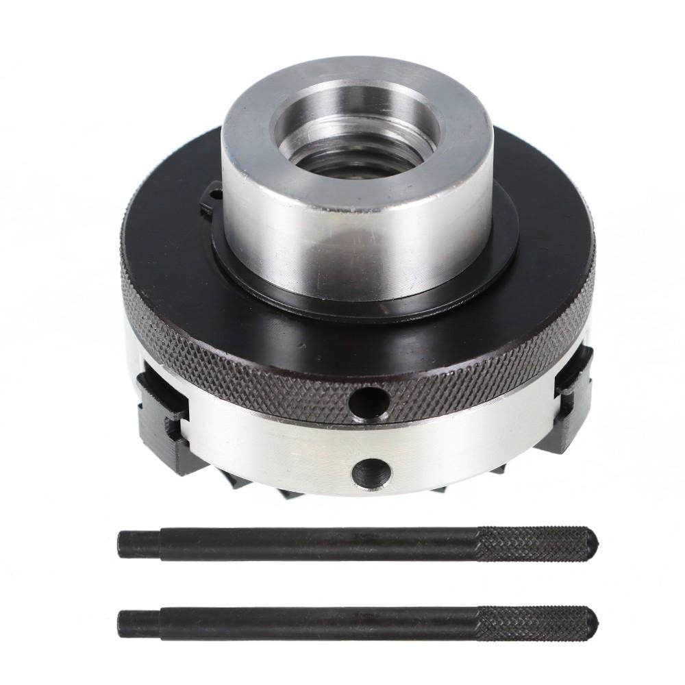 3 Inch 3 Jaw Mini Wood Lathe Chuck Self-Centering Lathe Chuck with 1x8TPI Thread