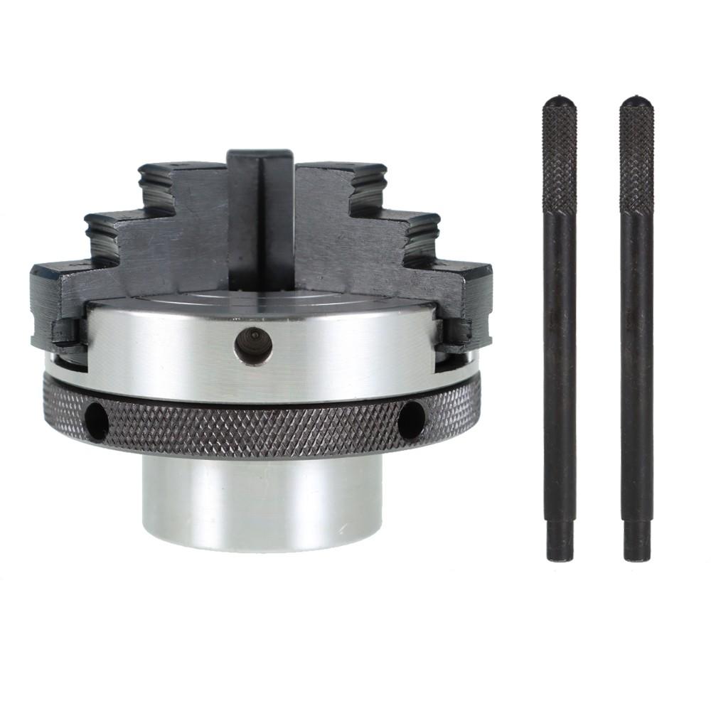 3 Inch 3 Jaw Mini Wood Lathe Chuck Self-Centering Lathe Chuck with 1x8TPI Thread