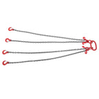 11000 lbs 5/16" x 5' Chain Sling 4 Legs G80 Lifting Chain with Grab Hooks