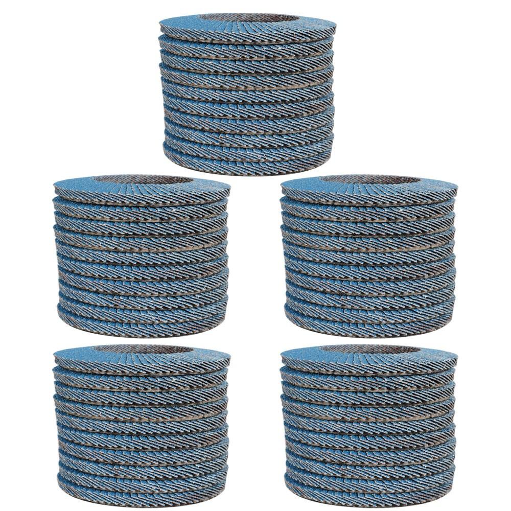 100 Piece 4.5Inch 60 Grit T29 Flap Disc Premium Zirconia Sanding Grinding New US