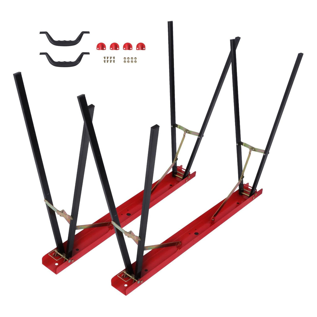 2 Pack Saw Horse Portable Folding Legs Sawhorse Heavy Duty 440 Lbs Capacity