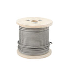 3/16" x 250ft Stainless Steel Cable 7x19 Strands T304 Wire Rope 3700 lbs Load
