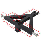 3 Point Trailer Hitch Tow Drawbar 2" Adapter Attach For Category 1 Tractor