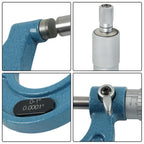 4 Pcs 0-4 Inch  Premium Outside Micrometer Set Precision Carbide Tip 0.0001 Inch