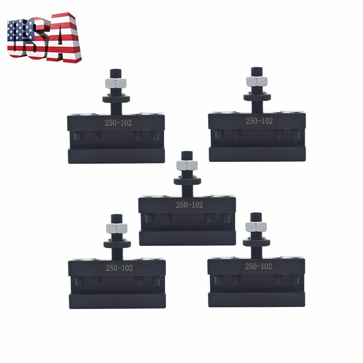 5Pcs 6-12"AXA 2# Quick Change Tool Post Boring Turning Holder 250-102