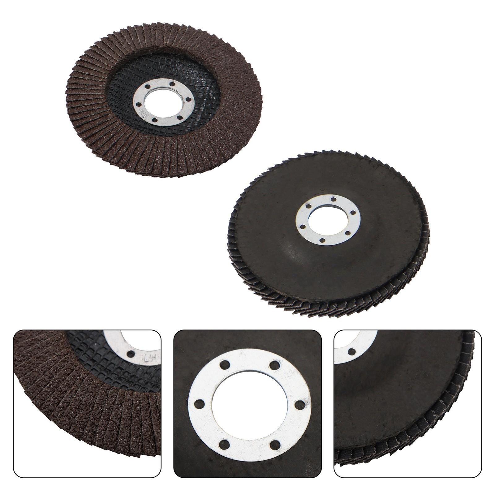 100 Pcs Premium Zirconia Grinding Flap Disc 4-1/2" × 7/8" Flap Disc 40 Grit Grey