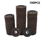 100 Pcs Premium Zirconia Grinding Flap Disc 4-1/2" × 7/8" Flap Disc 40 Grit Grey