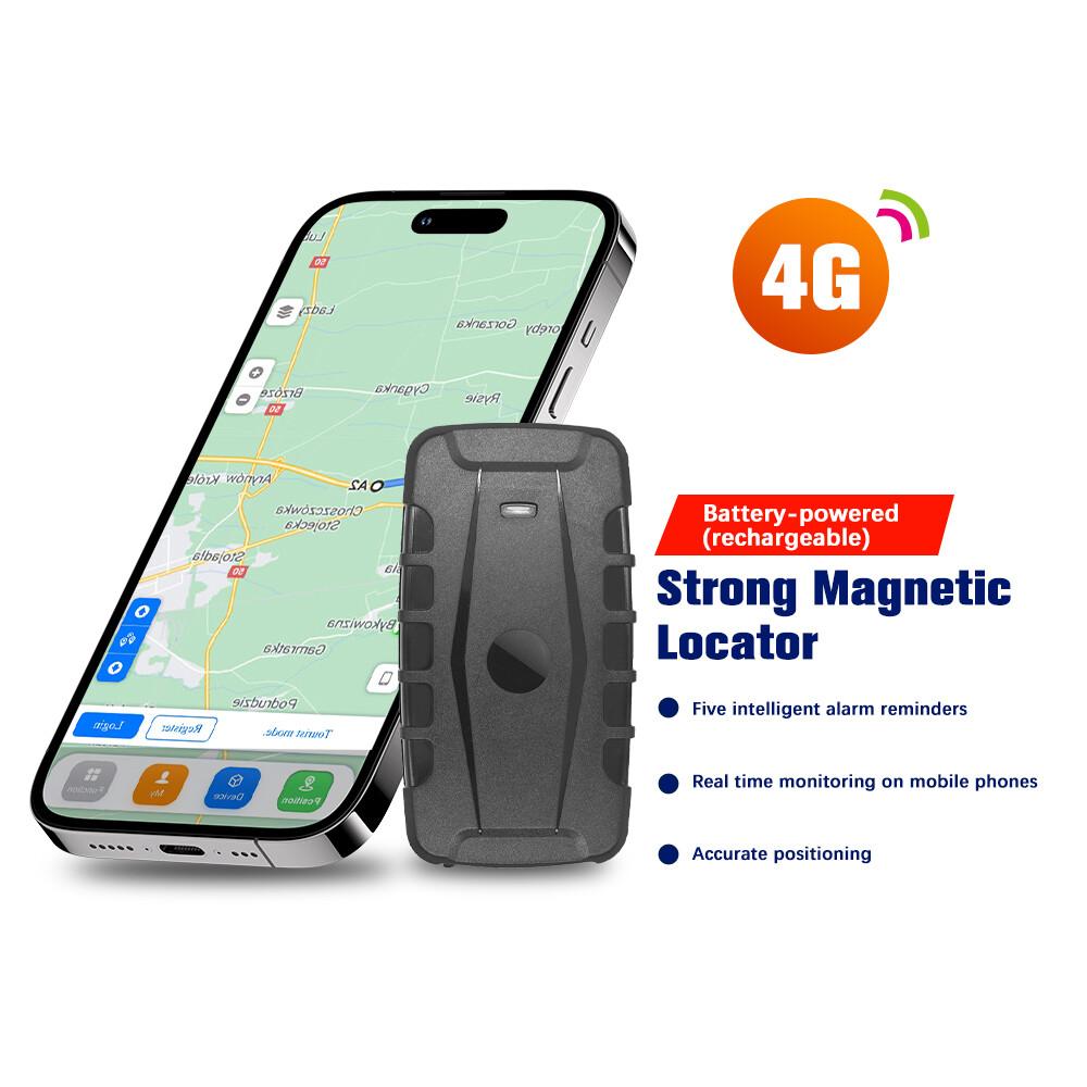 4G Real-Time GPS Tracker 6000mAH Robust & Splash Proof W/ Strong Built-in Magnet