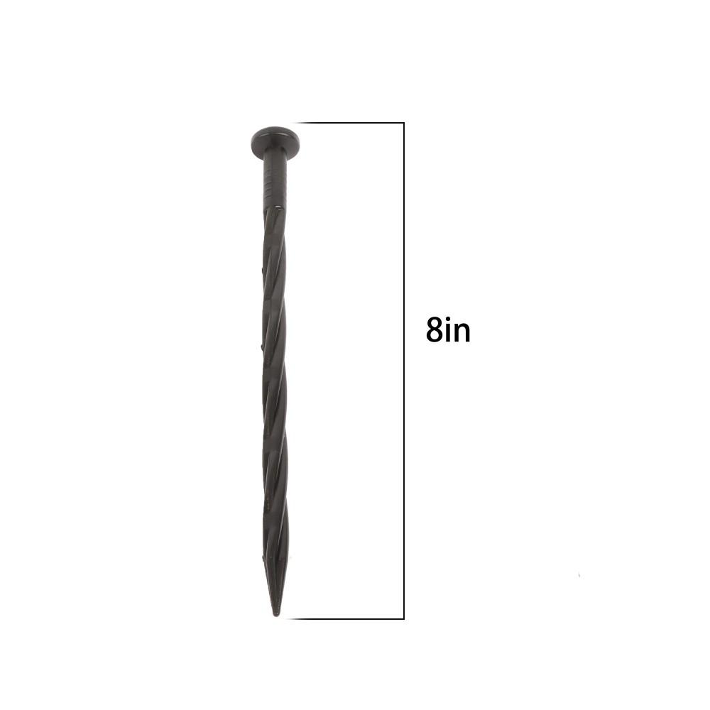 300 Pcs Plastic Spikes 8 Inch Landscape Edging Anchoring Garden Stakes Lawn Yard