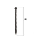 300 Pcs Plastic Spikes 8 Inch Landscape Edging Anchoring Garden Stakes Lawn Yard