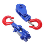 2 ton Snatch Block with Hook(2 Pack) 3" Sheave 3/8 Inch Wire Rope Snatch Pulley