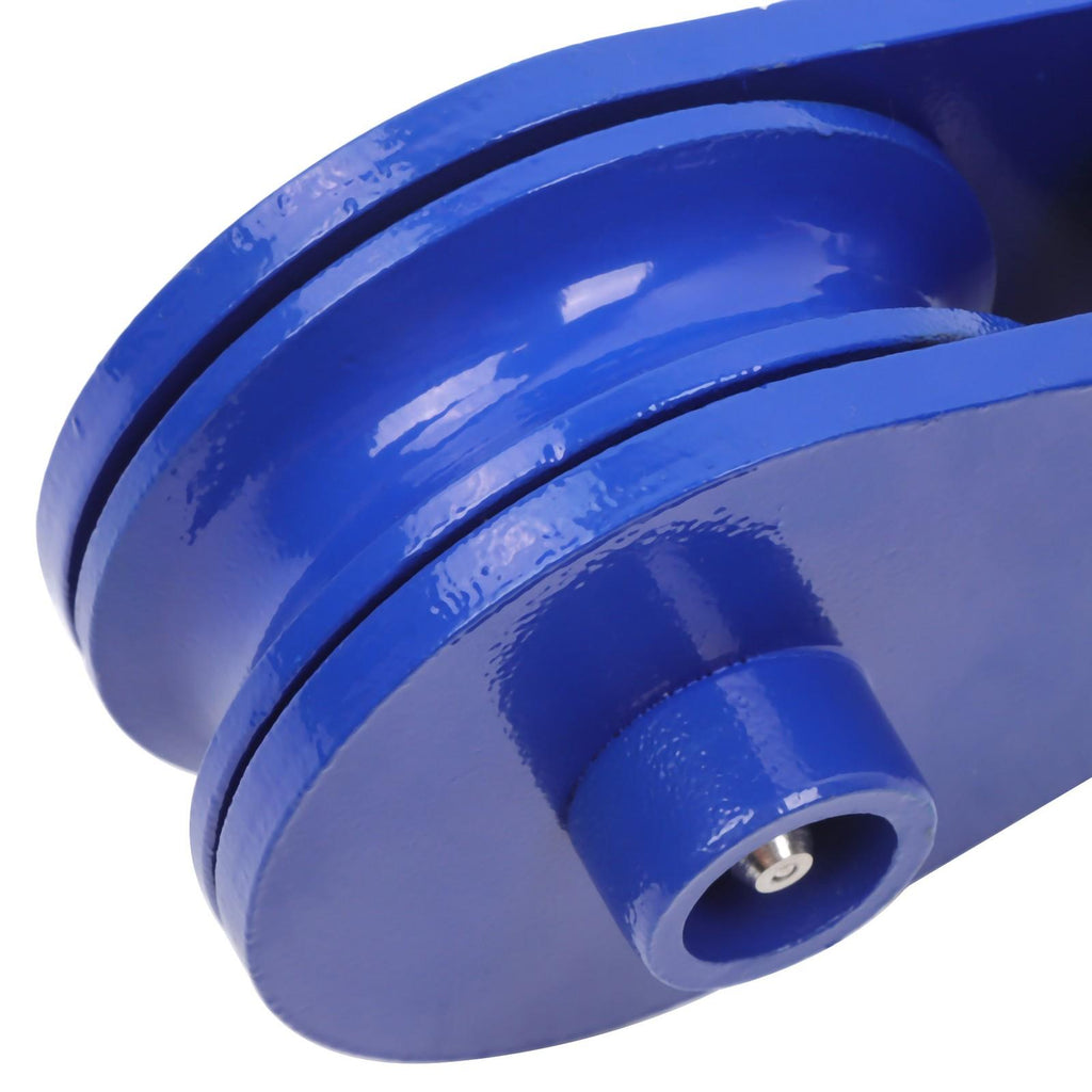 2 ton Snatch Block with Hook(2 Pack) 3" Sheave 3/8 Inch Wire Rope Snatch Pulley