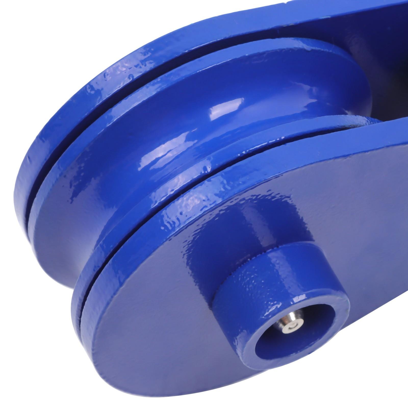 2 ton Snatch Block with Hook(2 Pack) 3" Sheave 3/8 Inch Wire Rope Snatch Pulley