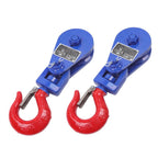 2 ton Snatch Block with Hook(2 Pack) 3" Sheave 3/8 Inch Wire Rope Snatch Pulley