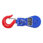 2 ton Snatch Block with Hook(2 Pack) 3" Sheave 3/8 Inch Wire Rope Snatch Pulley