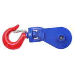 2 ton Snatch Block with Hook(2 Pack) 3" Sheave 3/8 Inch Wire Rope Snatch Pulley
