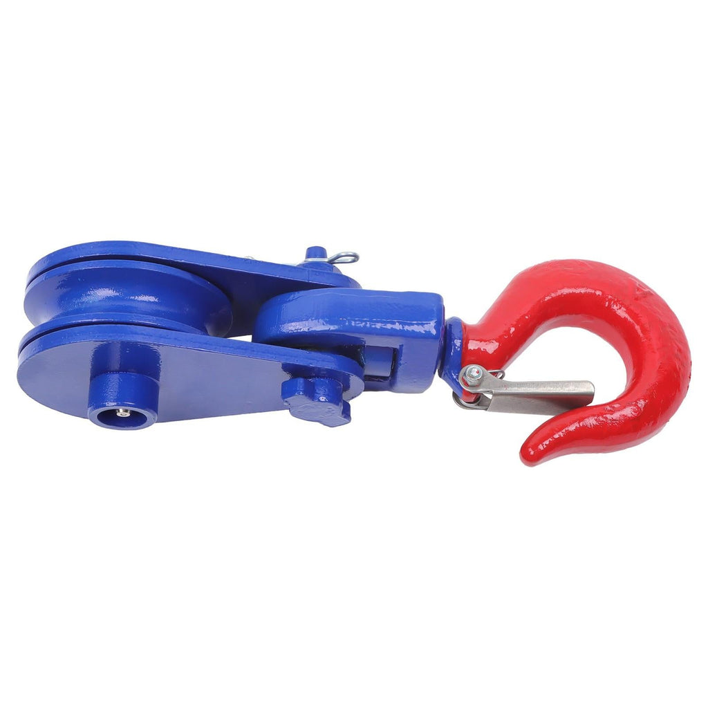 2 ton Snatch Block with Hook(2 Pack) 3" Sheave 3/8 Inch Wire Rope Snatch Pulley