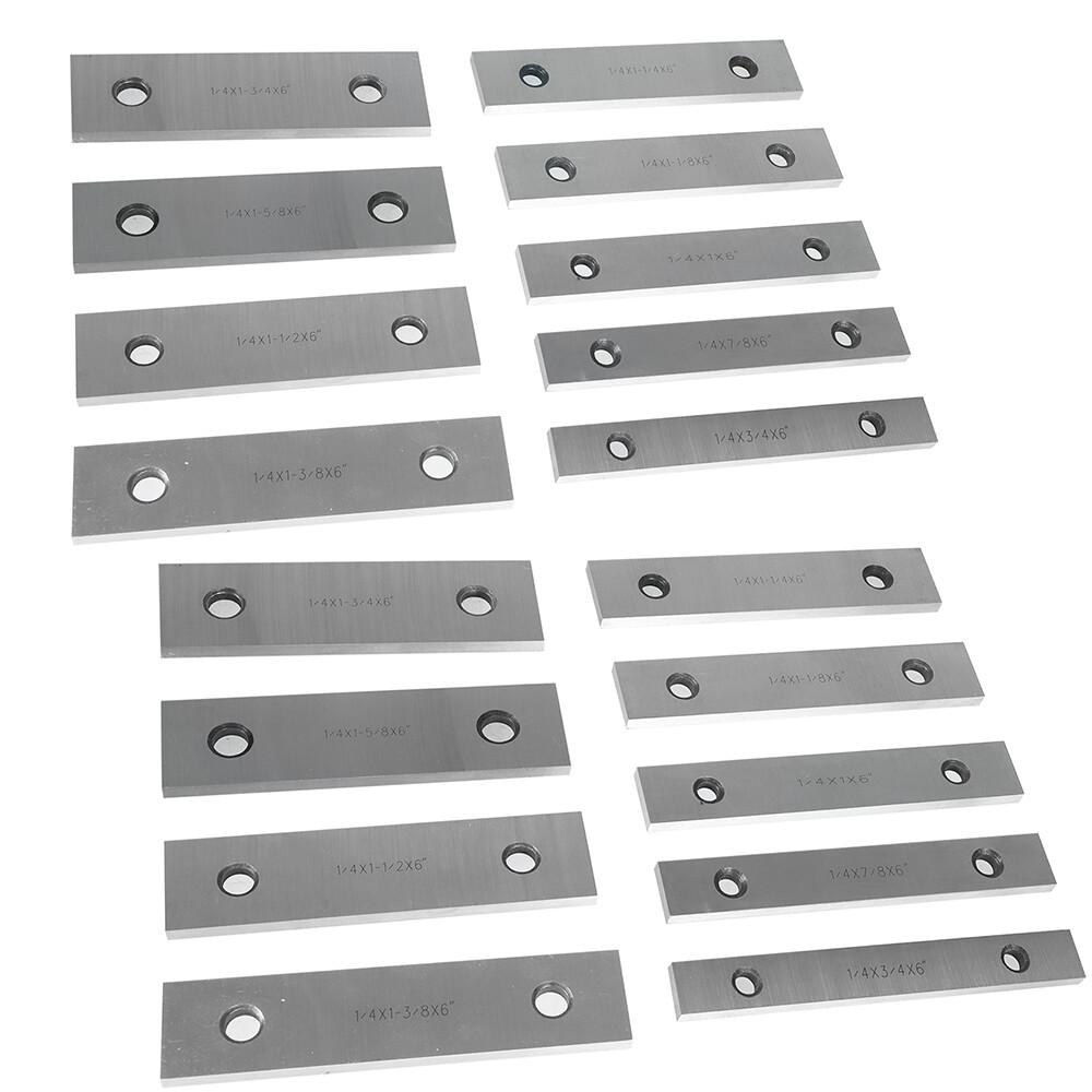 Steel Parallel Set 9 pairs 1/4 inch Thick 6 inch Long 0.0002-inch Precision