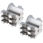 Multi-Use 2-3/8"x2-3/4"x2" V-Block and Clamp Set Hardened Steel Precision 2 Pack