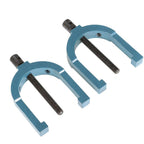 Multi-Use 2-3/8"x2-3/4"x2" V-Block and Clamp Set Hardened Steel Precision 2 Pack