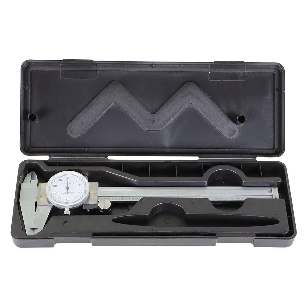 3 Pack Stainless Steel Dial Caliper Shockproof Of Gauge 0.001" Accuracy 6 Inch