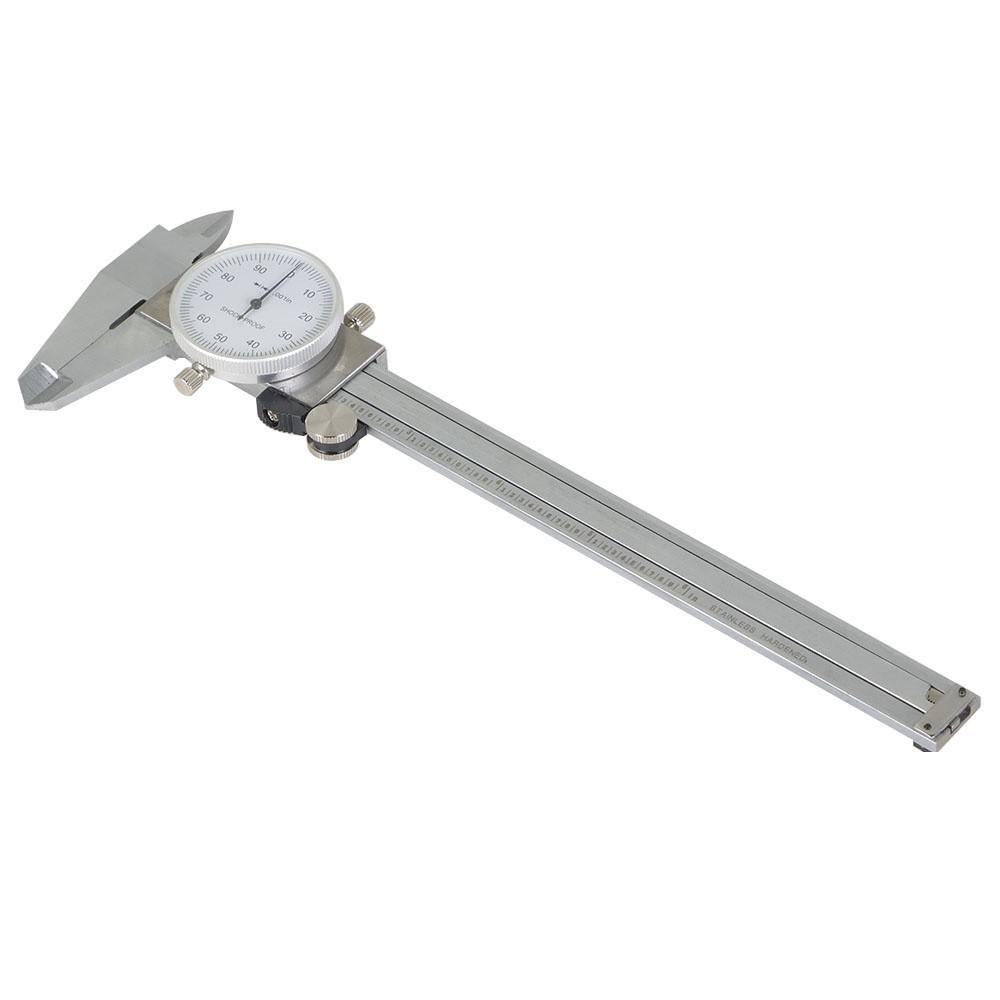 3 Pack Stainless Steel Dial Caliper Shockproof Of Gauge 0.001" Accuracy 6 Inch