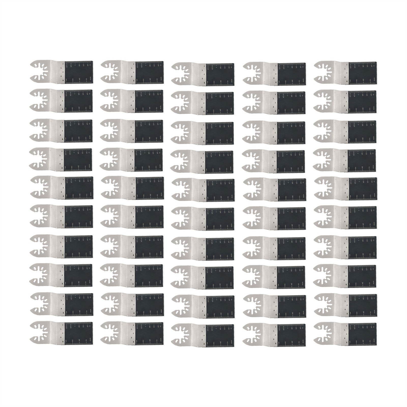 50-Piece Oscillating Saw Blades Bi-Metal Multitool Blades for Wood and Plastic