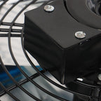 Aluminum 12" Wall Mounted Shutter Exhaust Fan High Speed With Controller 1620RPM