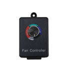 Aluminum 12" Wall Mounted Shutter Exhaust Fan High Speed With Controller 1620RPM