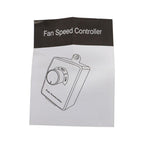 Aluminum 12" Wall Mounted Shutter Exhaust Fan High Speed With Controller 1620RPM